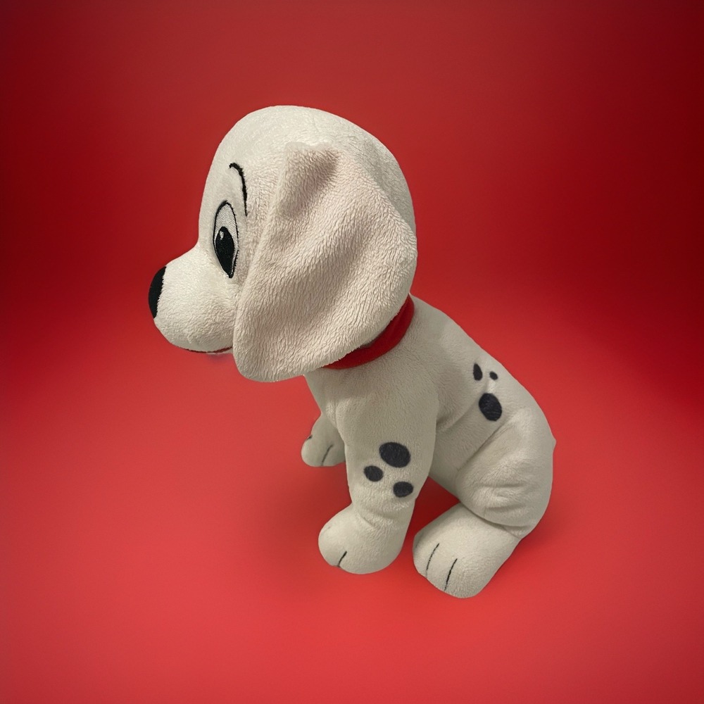 Disney Cares 101 Dalmatians Patch Plush Dog White Black Spot 10 Stuffed Animal - Picture 2 of 6